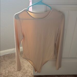 Kids Cream Long Sleeve One Piece